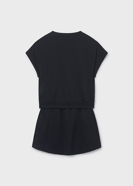 Σετ φούστα μακό - ΜΑΥΡΟ 8Y