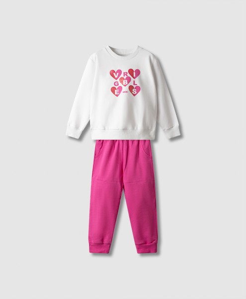 Σετ φόρμα ανοιξιάτικη - ΛΕΥΚΟ 2Y