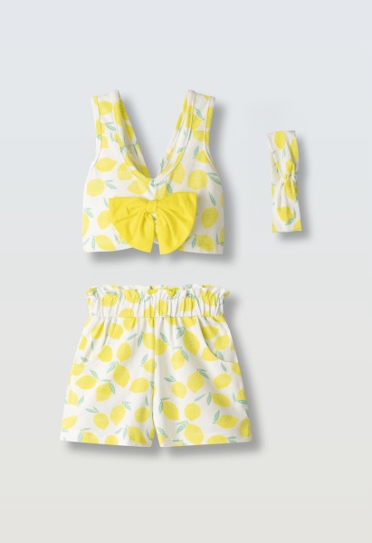 Σετ σορτς λεμόνια - ΚΙΤΡΙΝΟ 2Y