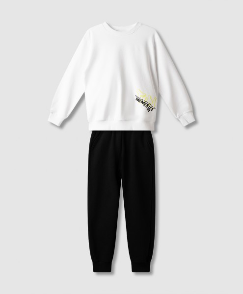 Σετ φόρμα ανοιξιάτικη - ΛΕΥΚΟ 14Y