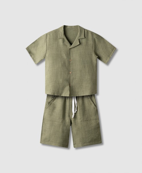 Σετ πουκάμισο με βερμούδα - ΧAKI 14Y