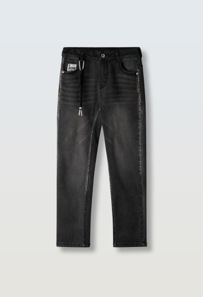 Παντελόνι τζιν μαύρο - ΜΑΥΡΟ 14Y