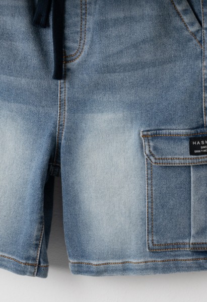 Σετ βερμούδ τζιν - ΜΑΥΡΟ 6Y