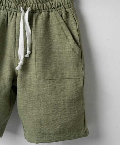 Σετ πουκάμισο με βερμούδα - ΧAKI 14Y