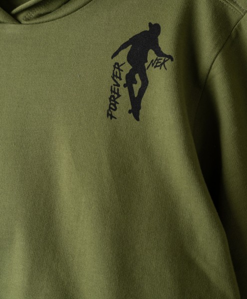 Σετ φόρμα αχνούδιαστη για αγόρια - ΧAKI 14Y