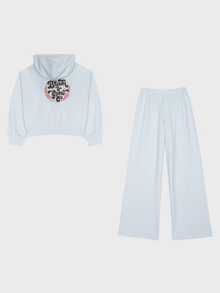 Σετ φόρμα φούτερ αχνούδιαστη - ΣΙΕΛ 6Y