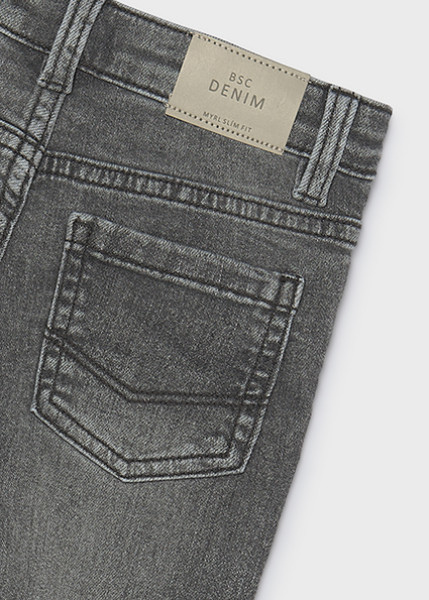 Παντελόνι τζιν slim fit βασικό - ΓΚΡΙ 10Y