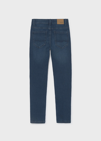 Παντελόνι τζιν slim fit βασικό - ΤΖΙΝ ΣΚΟΥΡΟ 8Y