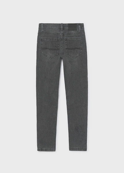 Παντελόνι τζιν slim fit βασικό - ΓΚΡΙ 8Y