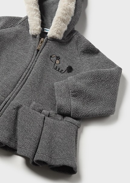 Ζακέτα φούτερ - ΓΚΡΙ 12M