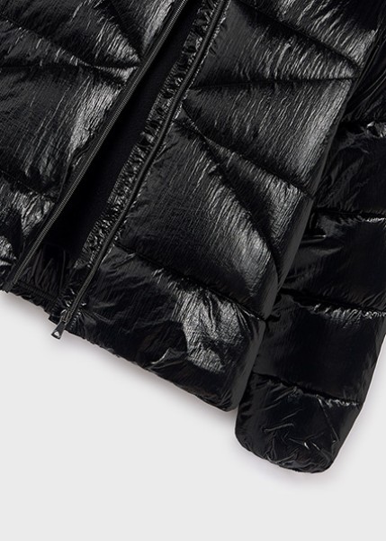 Μπουφάν γυαλιστερό - ΜΑΥΡΟ 14Y