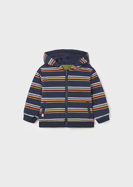 Ζακέτα με αντιστρεμένες ρίγες - ΠΡΑΣΙΝΟ 12M