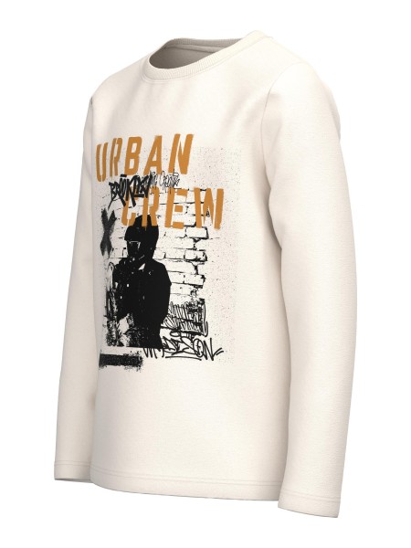 Μπλούζα Nkmvictor ls top - ΕΚΡΟΥ 11/12Y