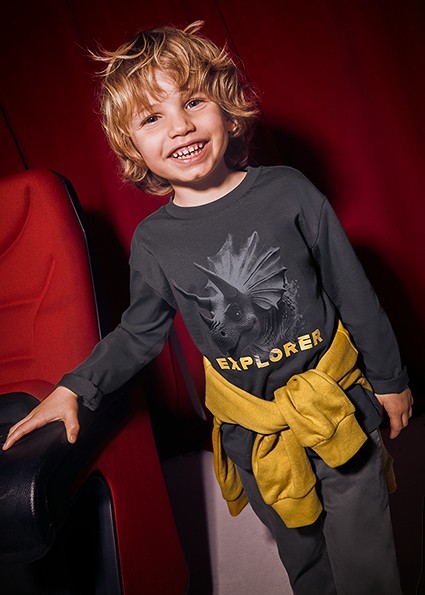 Μπλούζα μακρυμάνικη explorer - ΜΑΥΡΟ 4Y