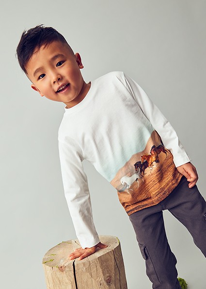 Μπλούζα μακρυμάνικη - ΕΚΡΟΥ 8Y