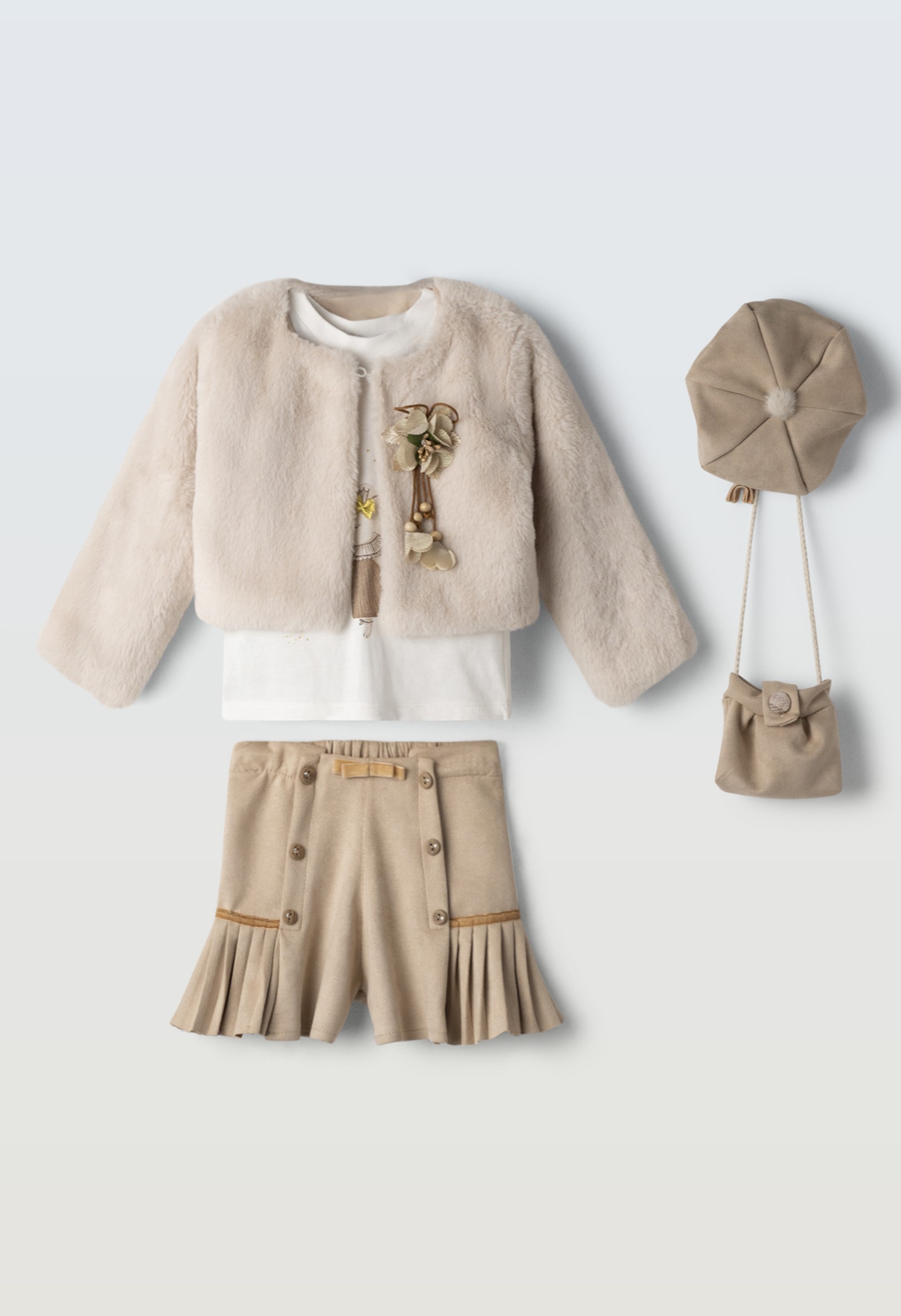 Σετ παντελόνι 3τμχ. με τσαντάκι - ΜΠΕΖ 4Y