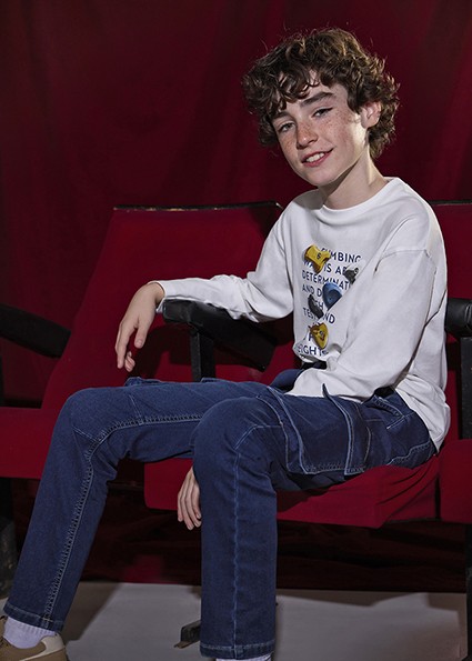 Παντελόνι soft denim jogger - ΤΖΙΝ ΣΚΟΥΡΟ 10Y