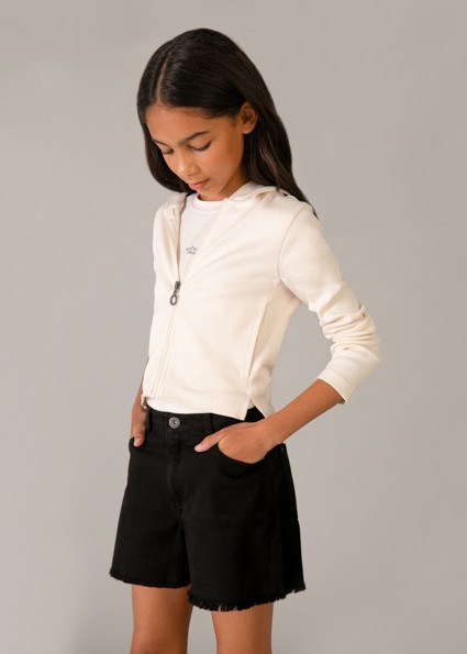 Σορτς καπαρτινέ βασικό - ΜΑΥΡΟ 10Y