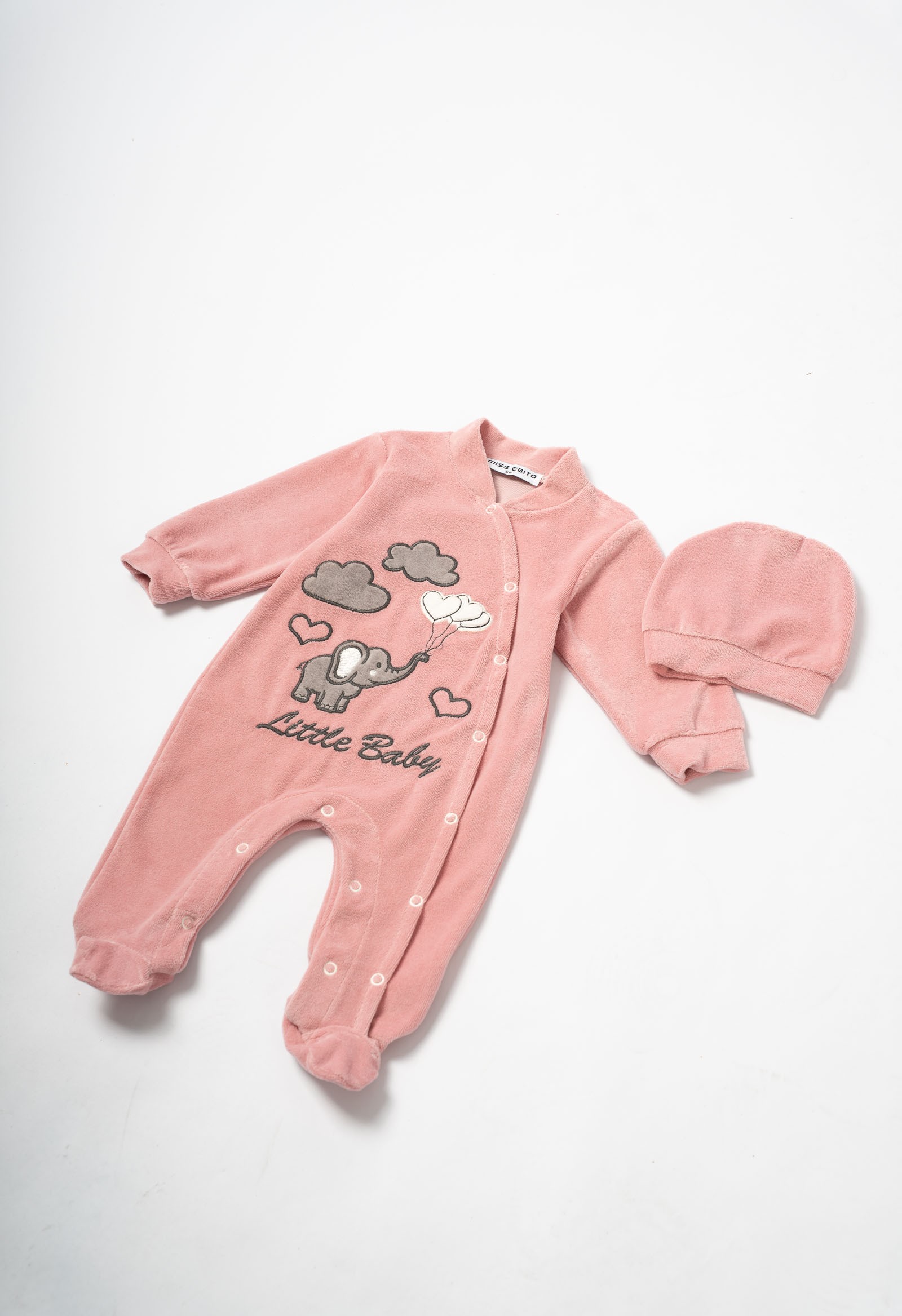 Ολόσωμο φορμάκι βελούδινο - ΡOZ 6/9M