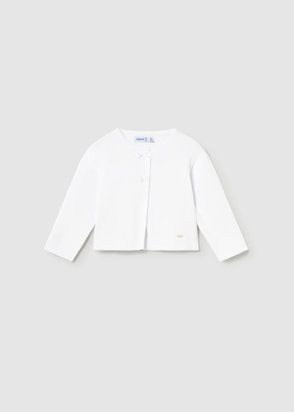 Ζακέτα πλεκτή μακριά - ΛΕΥΚΟ 12M