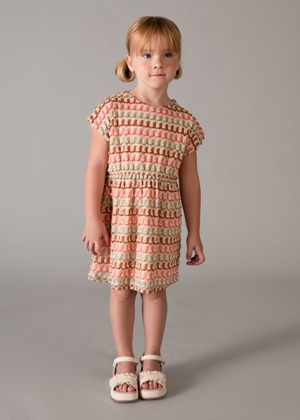 Φόρεμα μακό φαντασία - ΜΑΝΤΑΡΙΝΙ 6Y