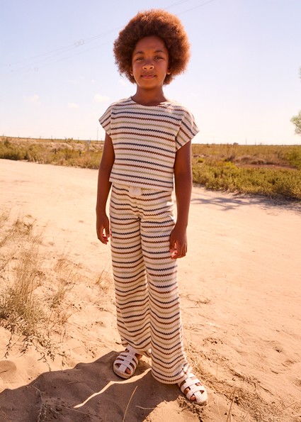 Παντελόνι μακρύ τύπου crochet - ΜΠΕΖ 8Y