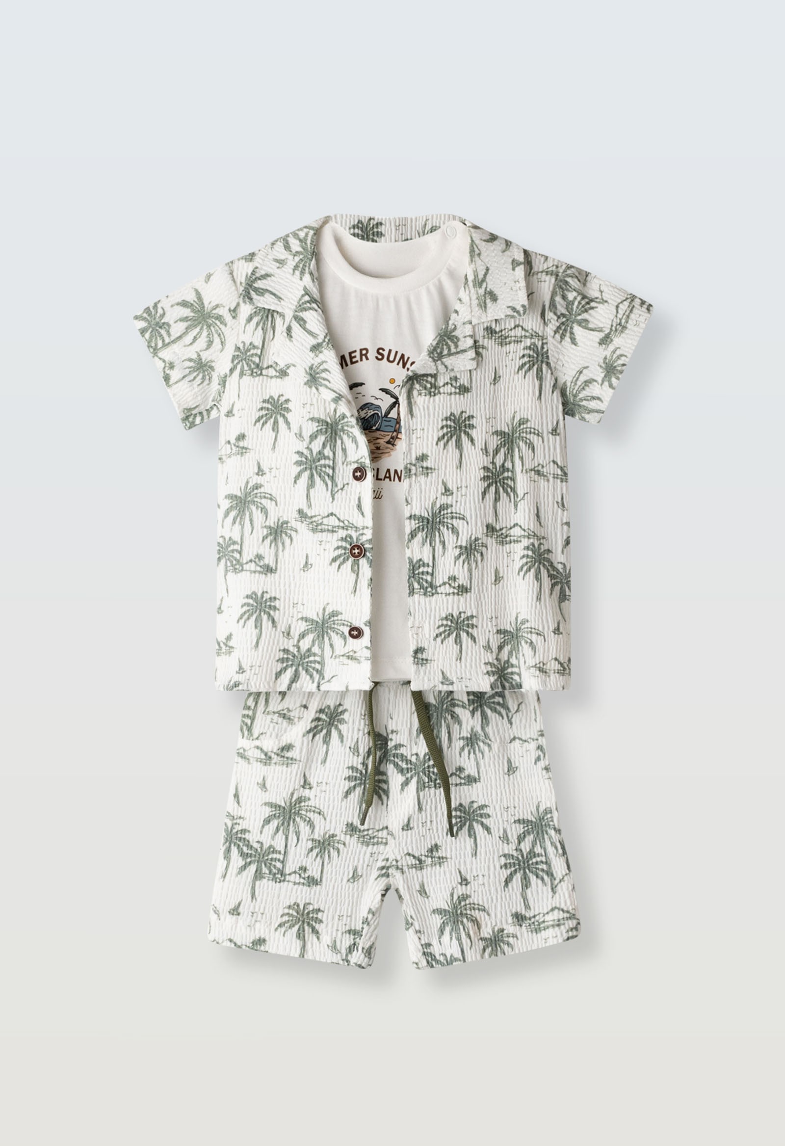 Σετ βερμούδα 3τμχ. - ΠΡΑΣΙΝΟ 12M