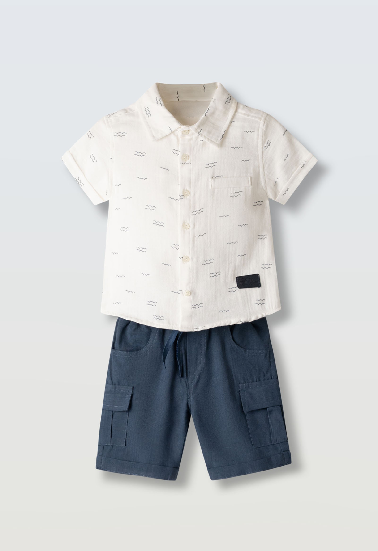 Σετ βερμούδα λινό - ΡΑΦ 2Y