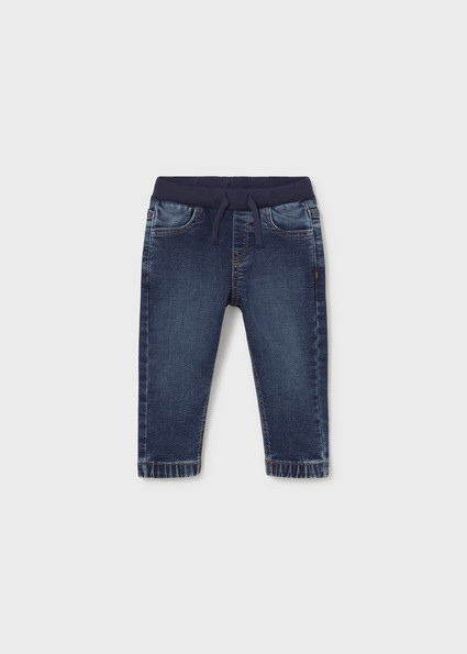 Παντελόνι soft denim jogger - ΓΚΡΙ 12M